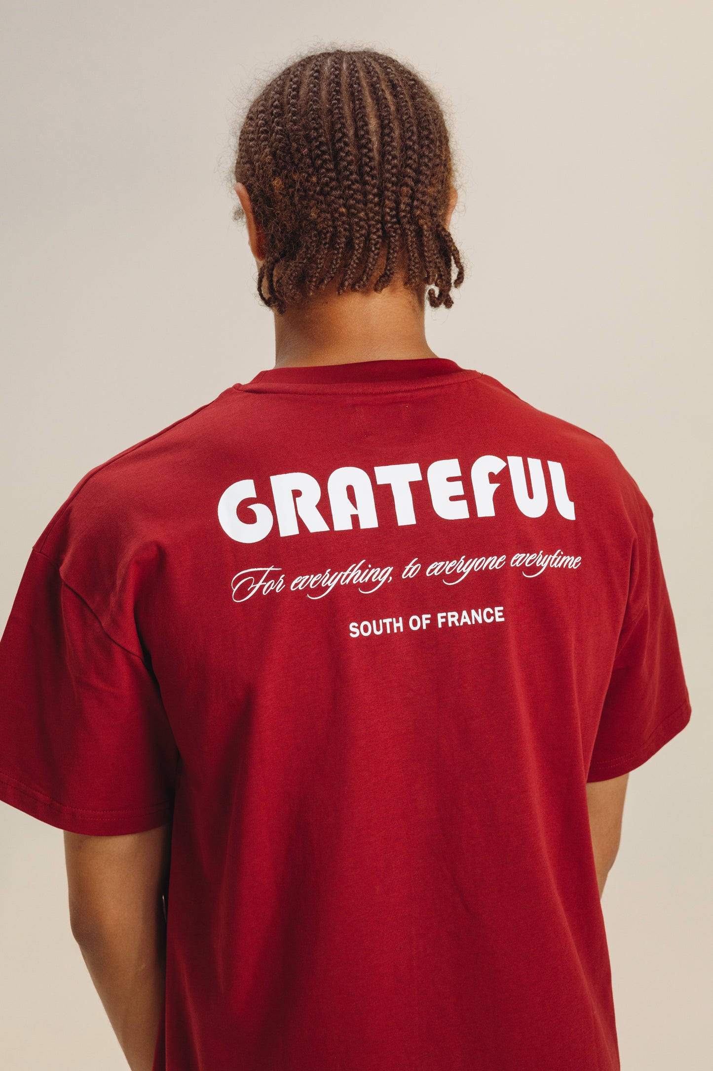 Essential tee shirt - Burgundy red